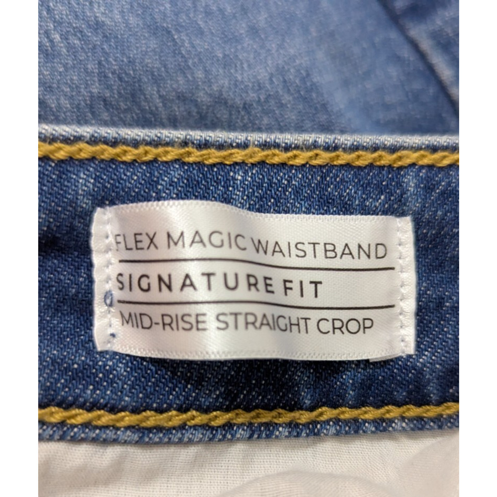 Lane Bryant sz 20 Jeans Mid Rise Straight Crop signature fit flex magic 1734 - Picture 7 of 8